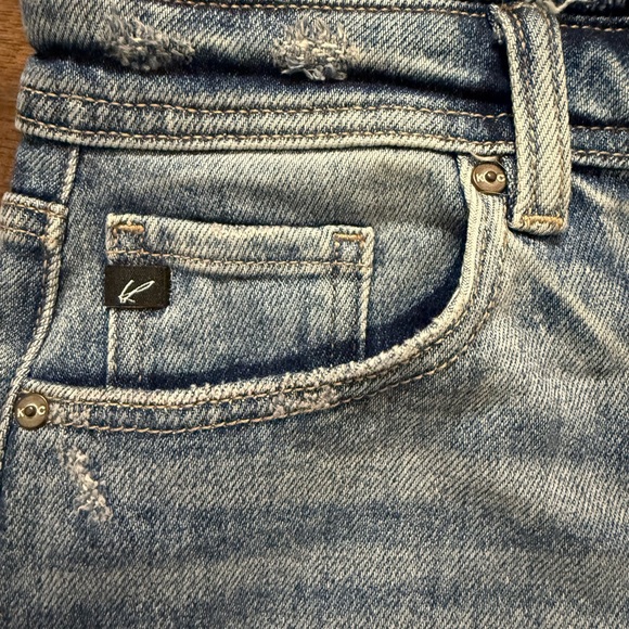 KanCan Light Blue Distressed Jean Shorts 15” waist  NWT - Picture 11 of 16